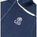 Sr. Navy  Brush Zip Up Hoodie (Unisex)